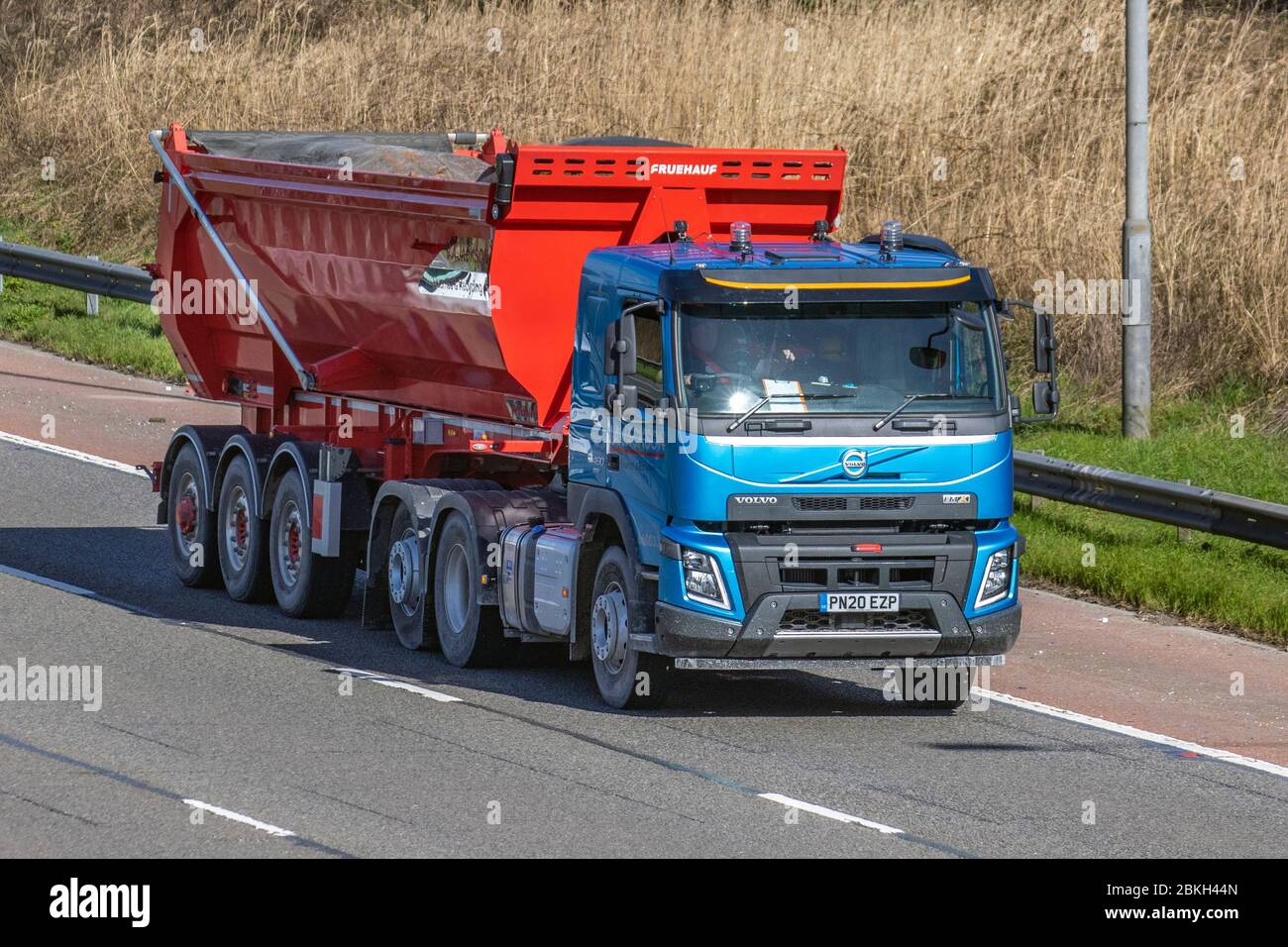 2020 Volvo FM Haulage delivery trucks lorry transportation truck cargo carrier vehicle European commercial transport industry M6 at Lancaster UK Stock Photo Alamy