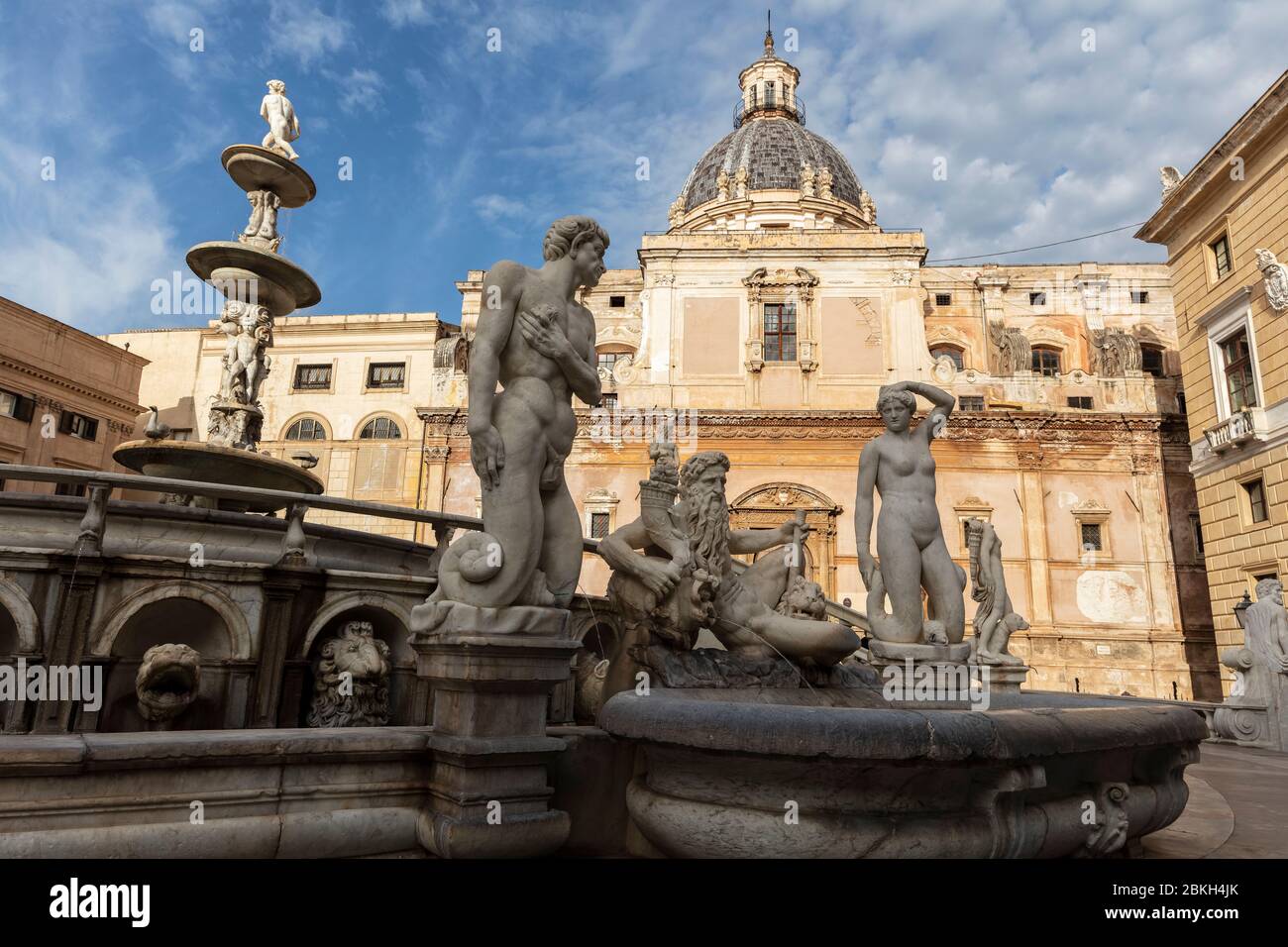 Fountain in Sicily Italy Stock Photo Alamy