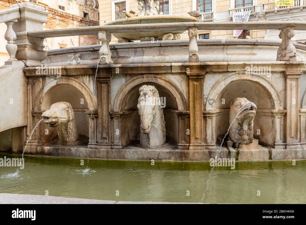 Fountain in Palermo in Sicily Stock Photo - Alamy