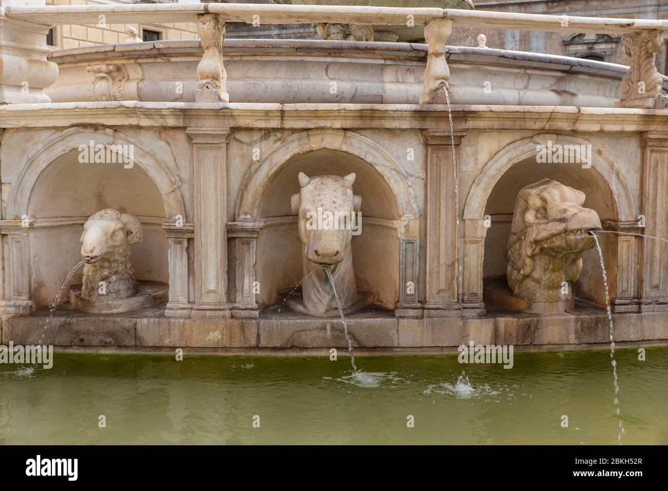 Fountains in Palermo Sicily Stock Photo Alamy