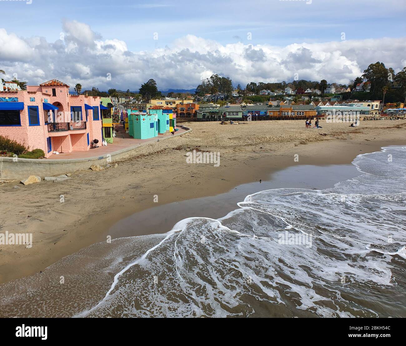 Capitola Beach and the historic Court Stock Photo Alamy