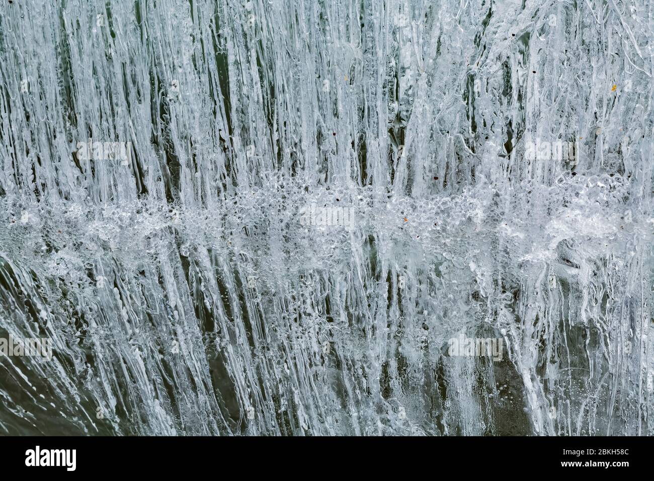 Ice with needles of bubbles along Lake Superior in Tettegouche State Park  along the North Shore of Minnesota, USA Stock Photo - Alamy