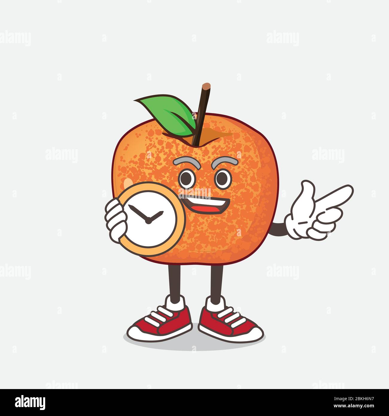 Dinosaur Eggs Pluots Fruit Mascot Character Vector Illustration Stock Vector