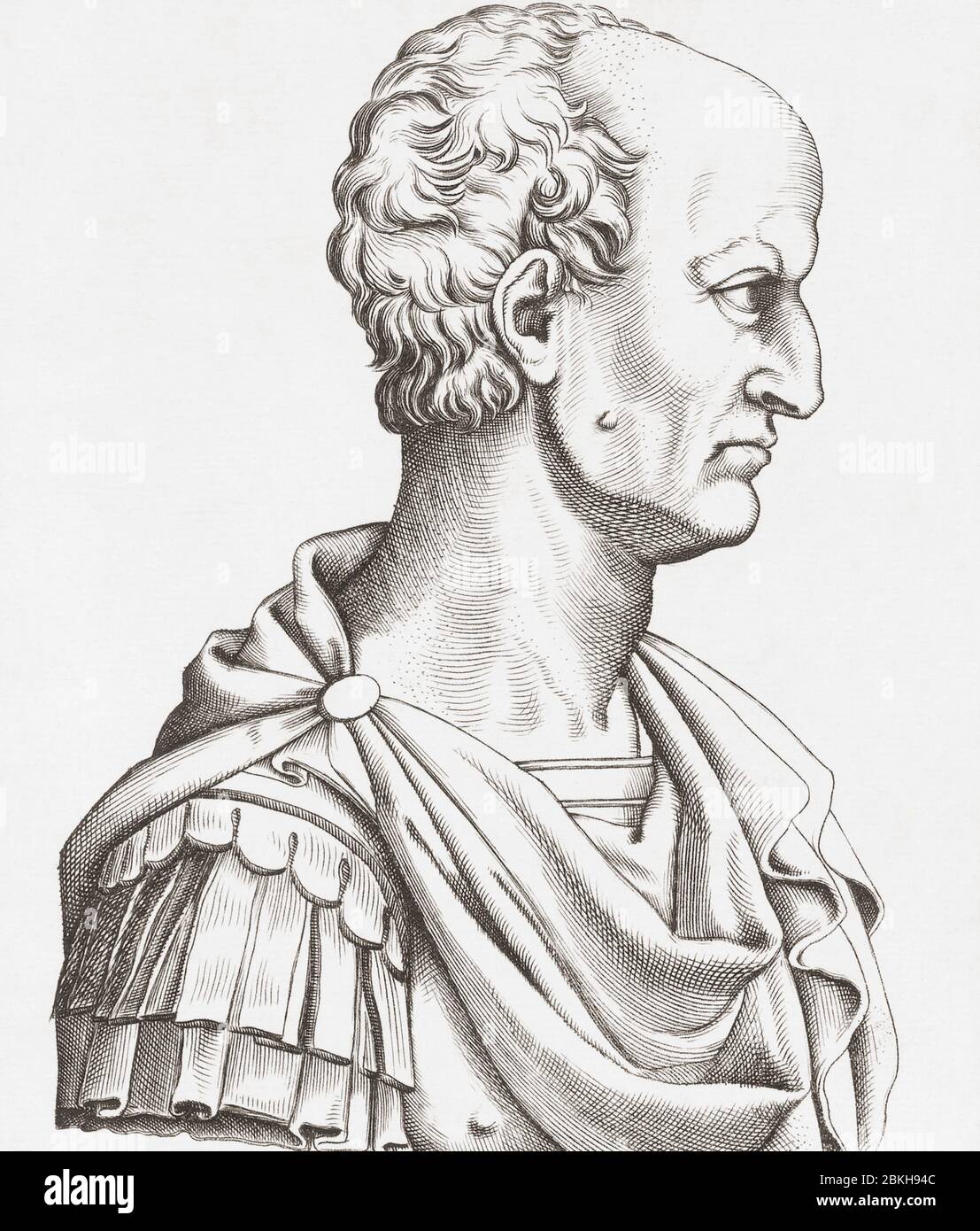 Marcus Tullius Cicero, 106 BC - 43 BC. Roman philosopher, statesman, lawyer, political theorist, and constitutionalist. Stock Photo