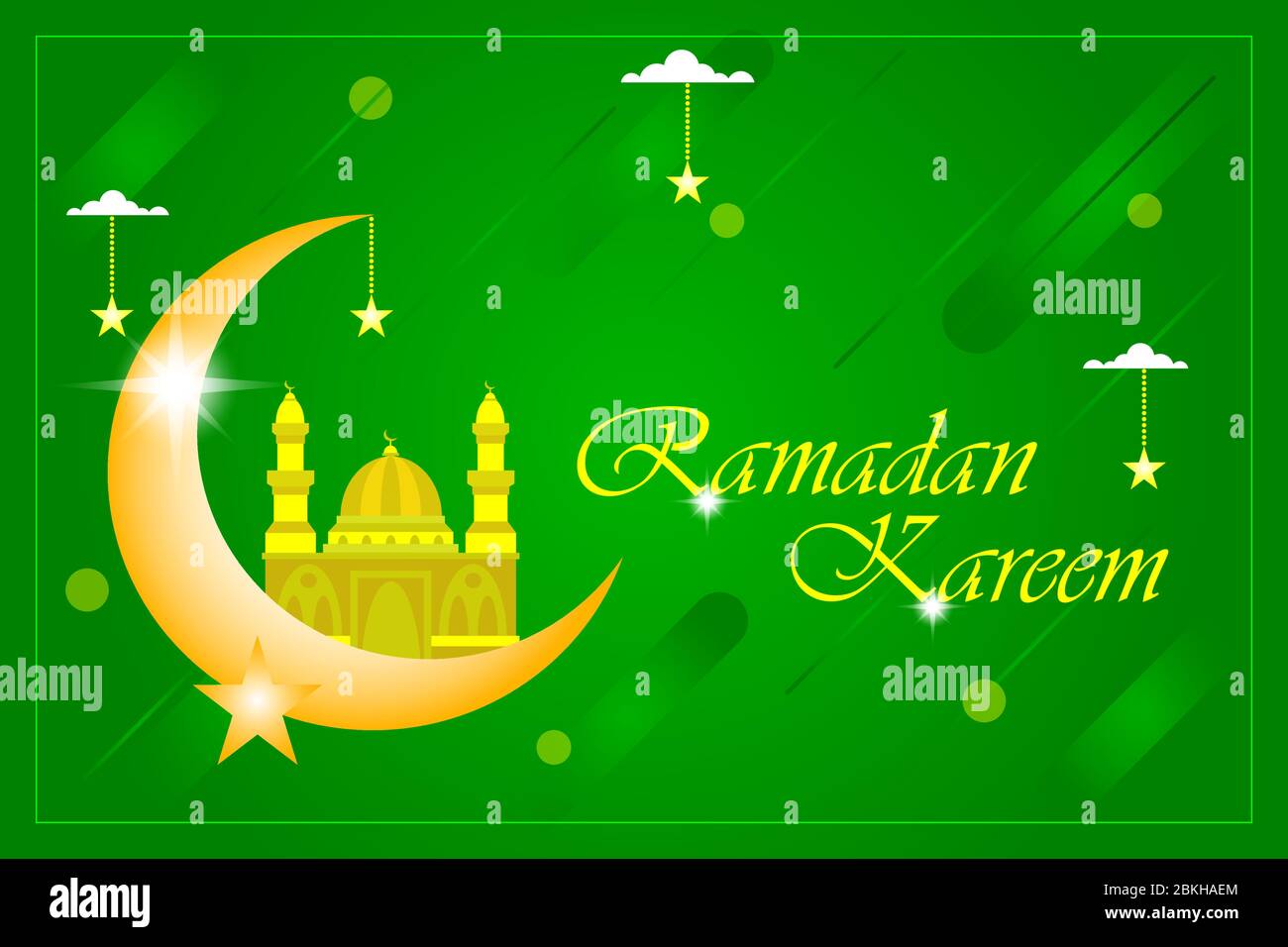 Ramadan kareem greeting card free vector Stock Vector Image & Art - Alamy