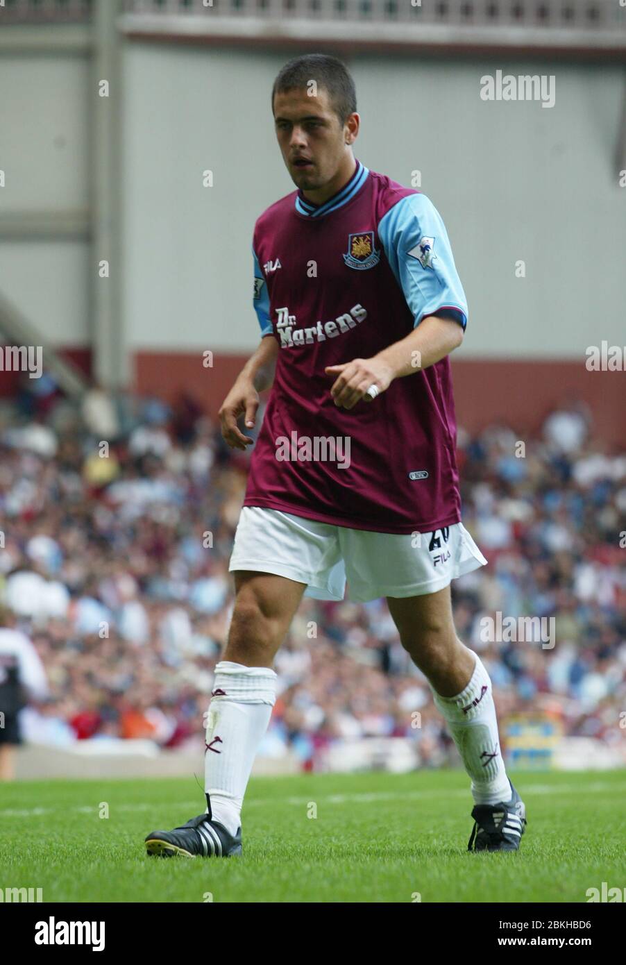 LONDON, United Kingdom, AUGUST 31: Joe Cole of West Ham United in action during Barclaycard Premiership  between West Ham United and Charlton Athletic Stock Photo