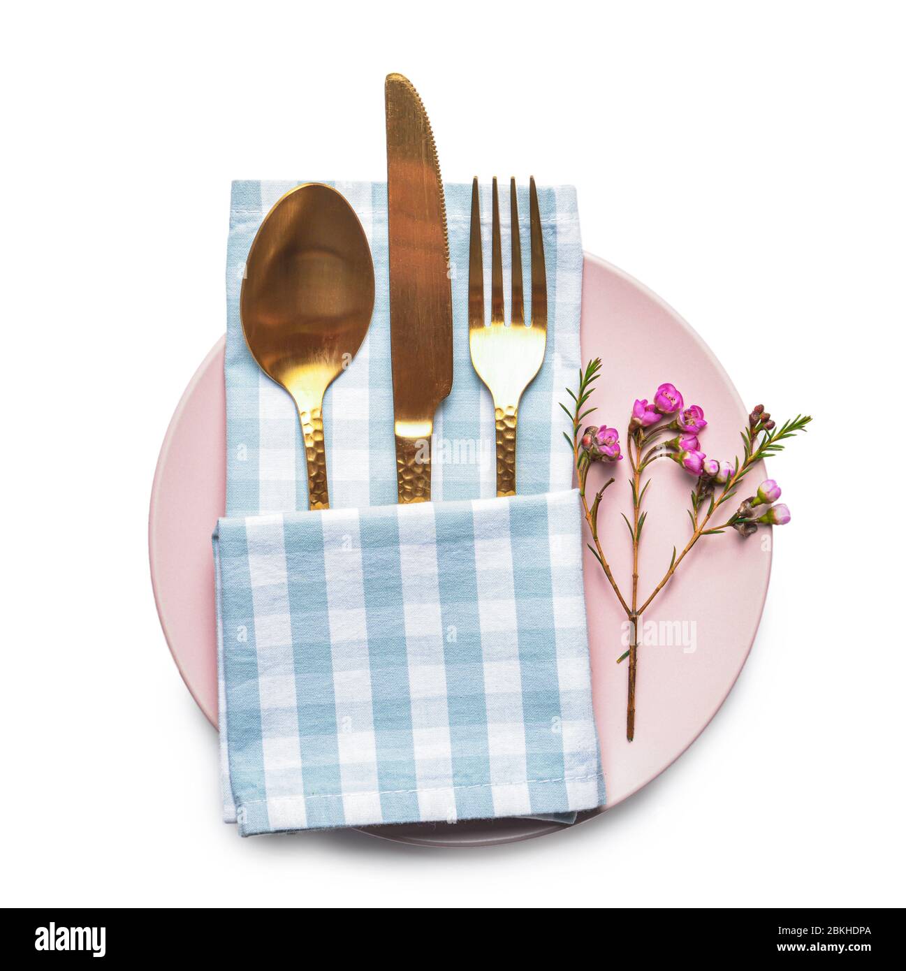 Beautiful tableware flowers on Cut Out Stock Images & Pictures - Alamy