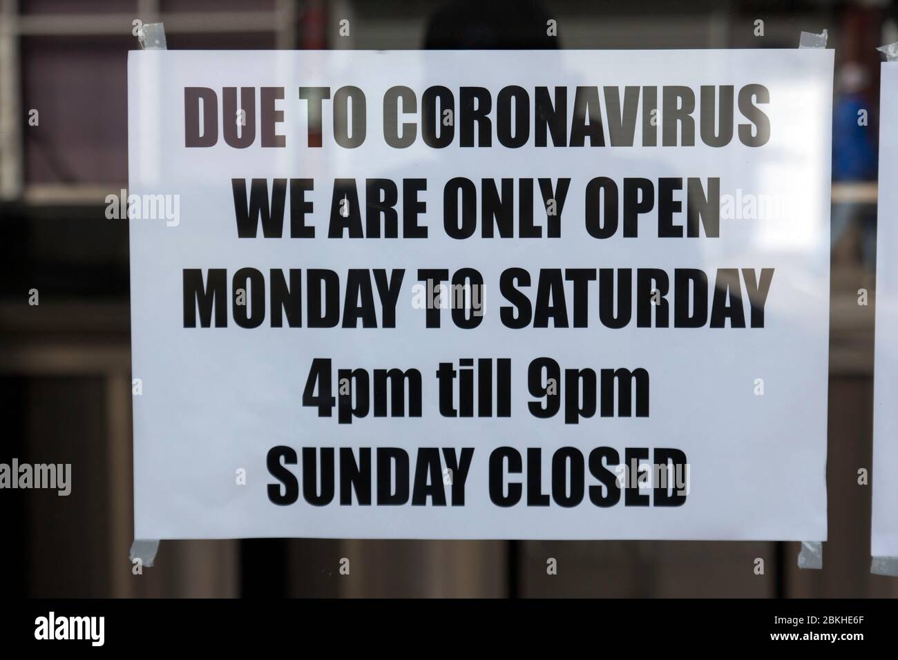 Many businesses considered  as Non-Essential have been ordered to close by the Government during the COVID-19 Pandemic. Stock Photo