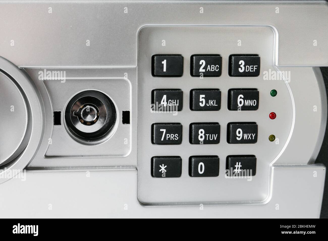Modern safe box, closeup view Stock Photo