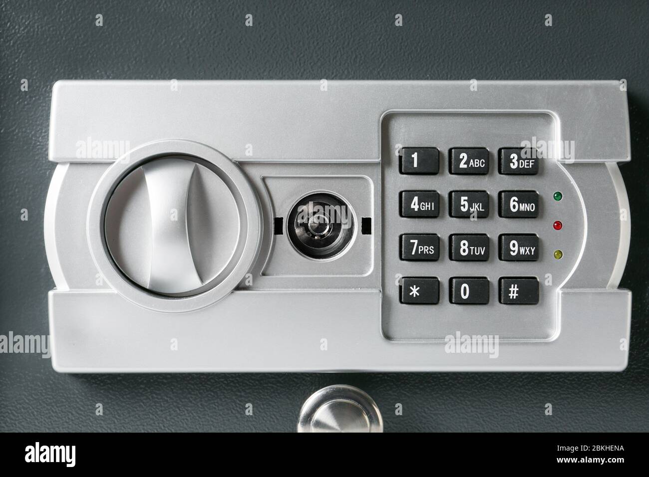 Modern safe box, closeup view Stock Photo