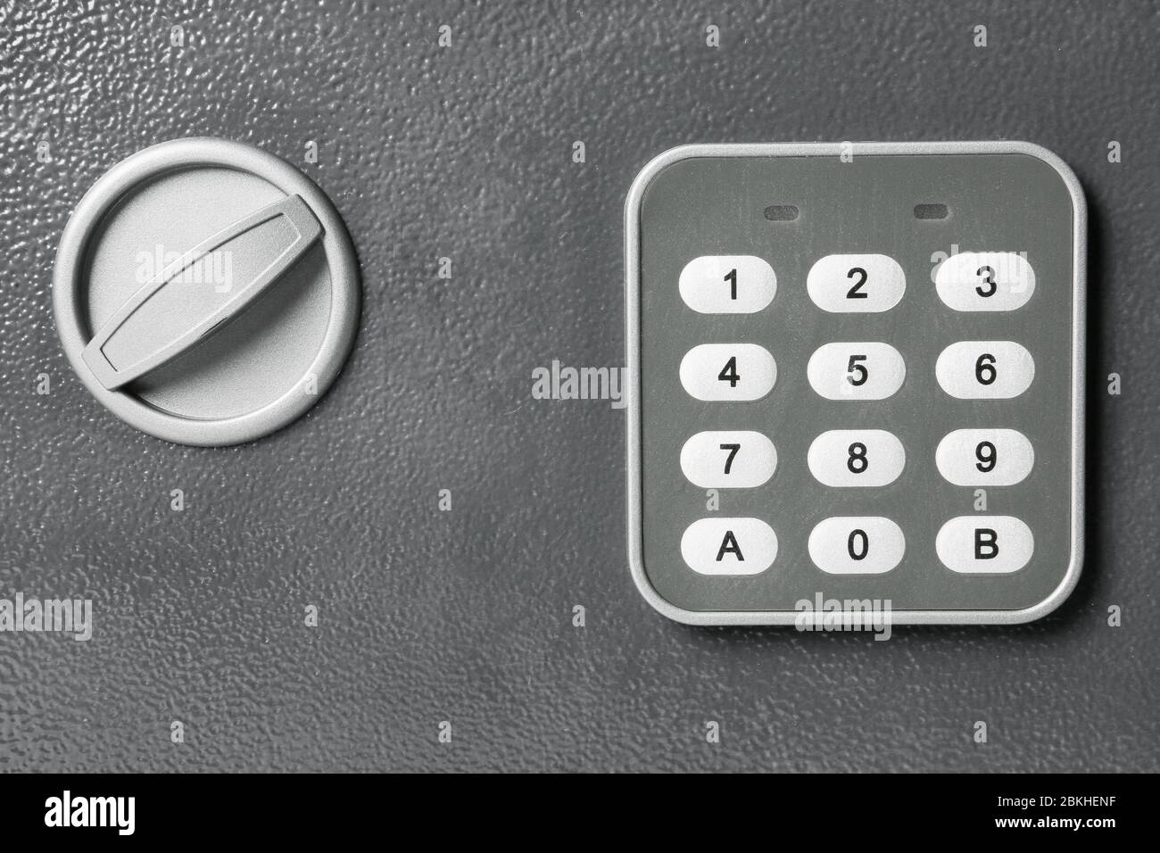 Modern safe box, closeup view Stock Photo