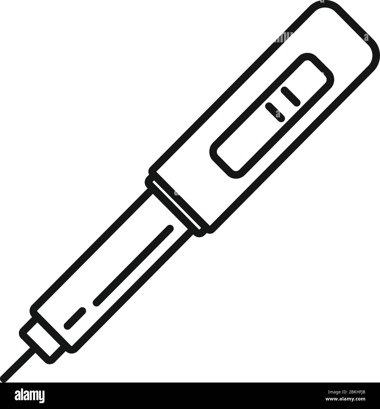 Blood test tool icon. Outline blood test tool vector icon for web