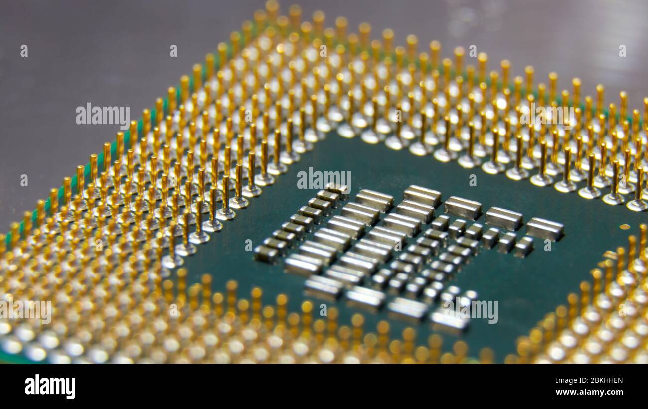 Processor close up different perspective Stock Photo