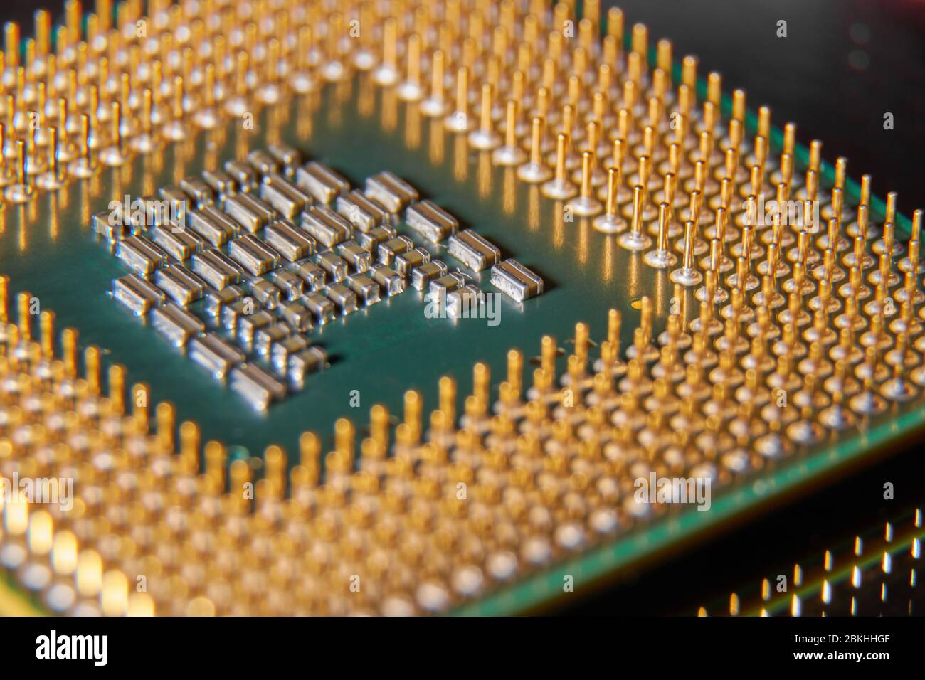 Processor in close up details Stock Photo