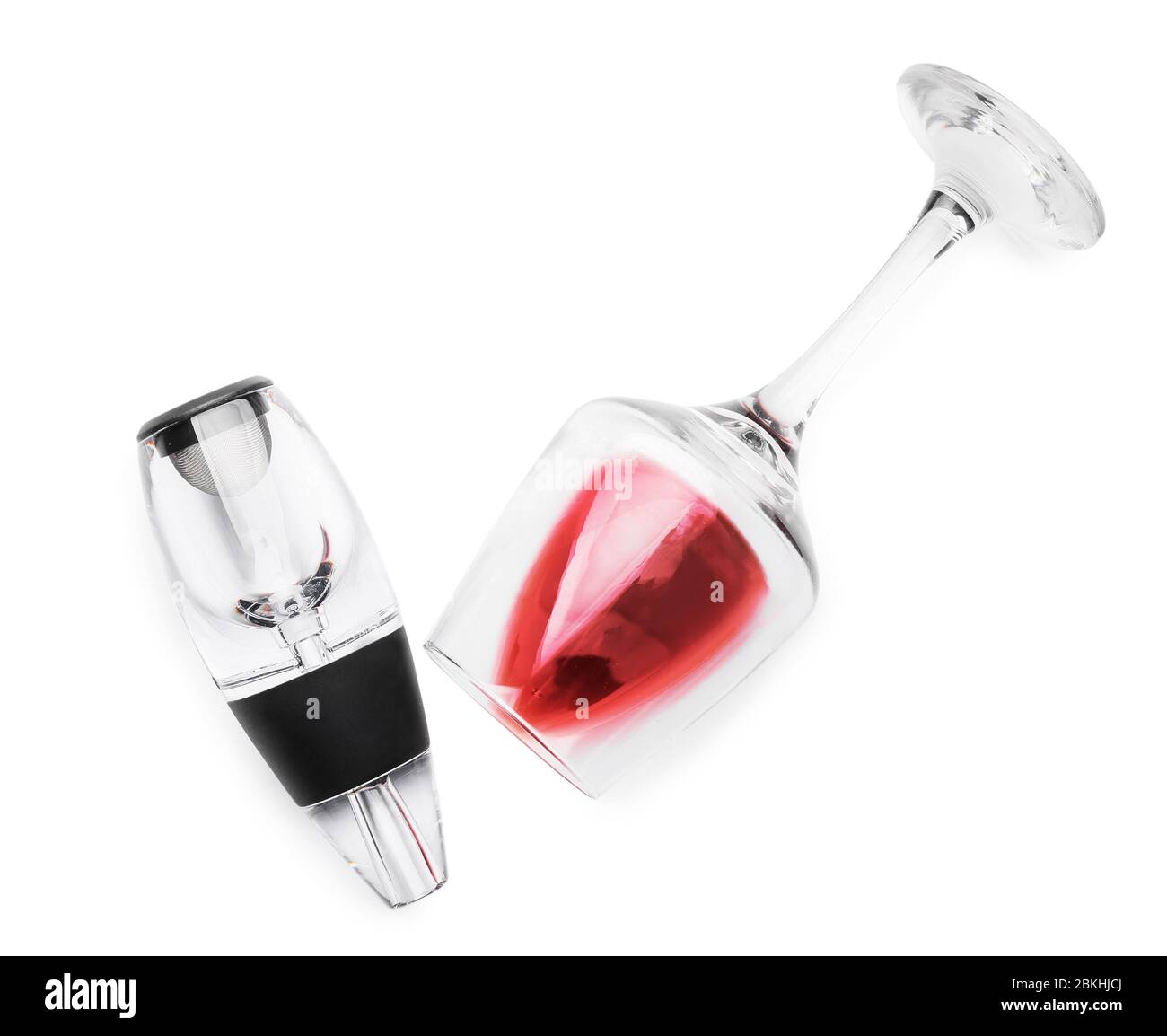 Corkcicle Air - Wine Aerator and Chiller with Pour-Through Lid Stock Photo  - Alamy