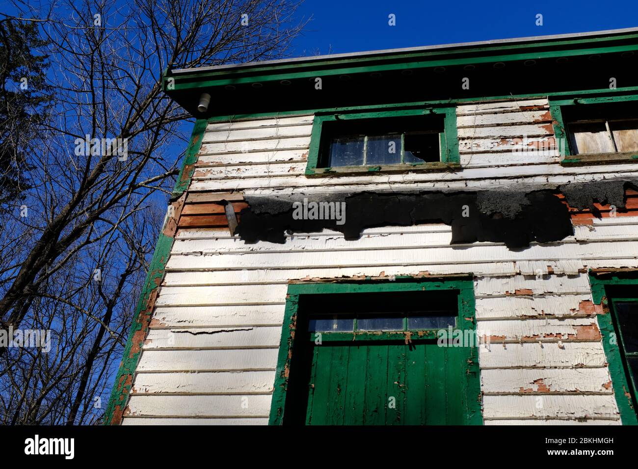 Abandoned house in the deserted village of Feltville.Berkeley Heights