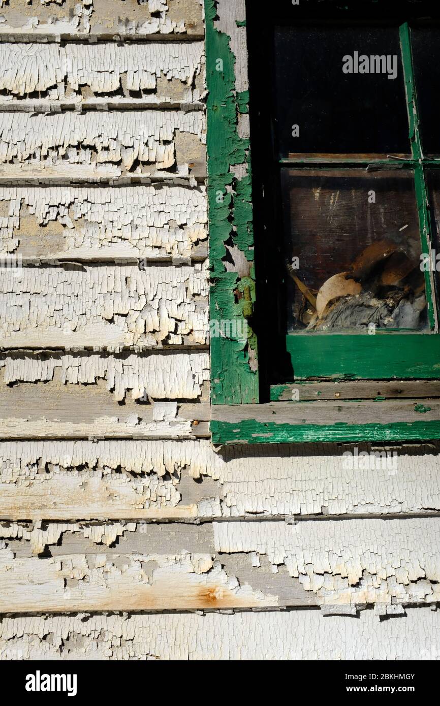 Detailed view of abandoned house in the deserted village of Feltville.Berkeley Heights.New Jersey.USA Stock Photo