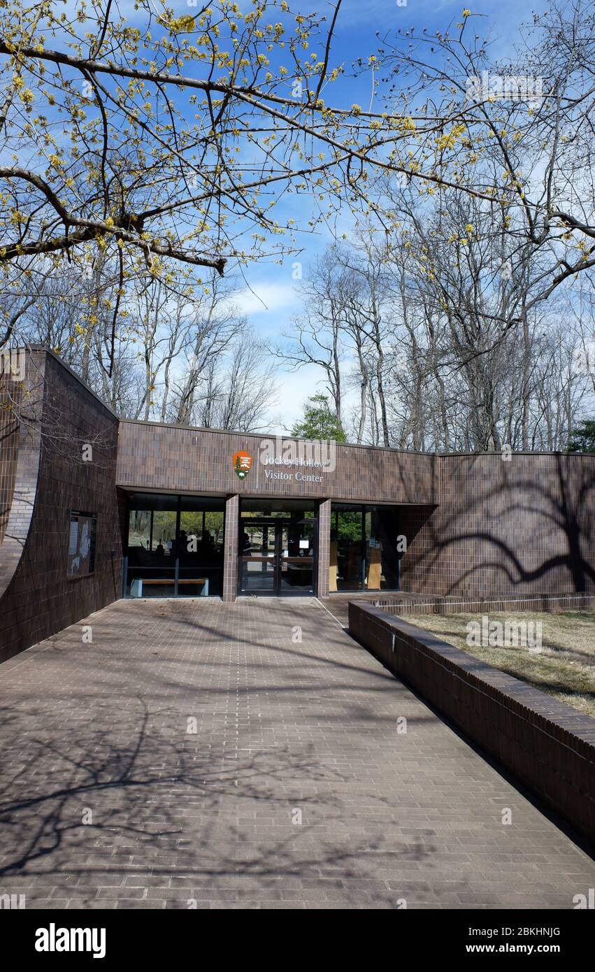 Jackey Hollow Visitor Center.Morristown National Historical Park.Harding township.Morris County.New Jersey.USA Stock Photo