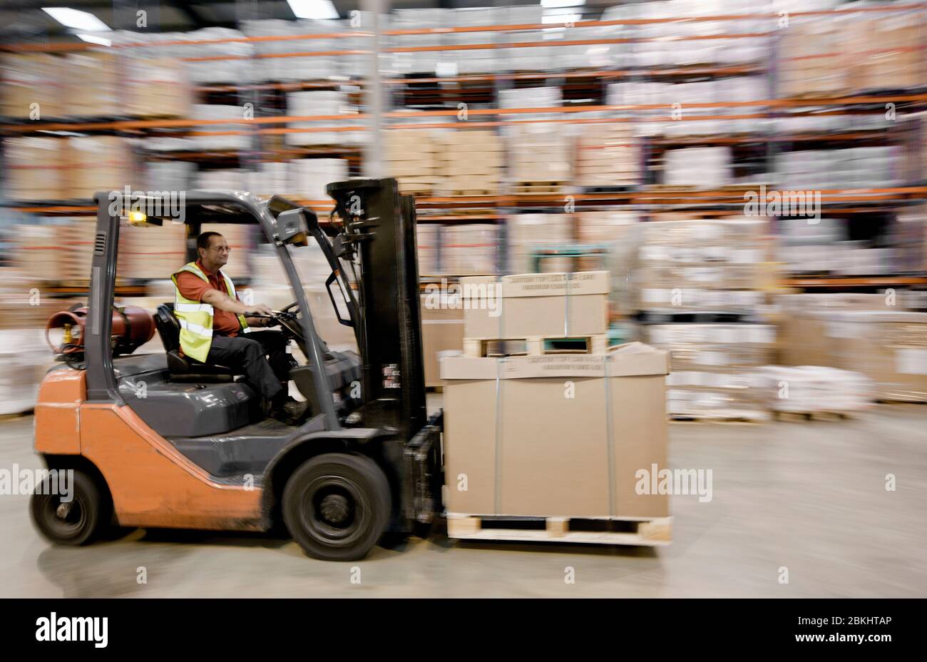 Forklift blurred motion hires stock photography and images Alamy