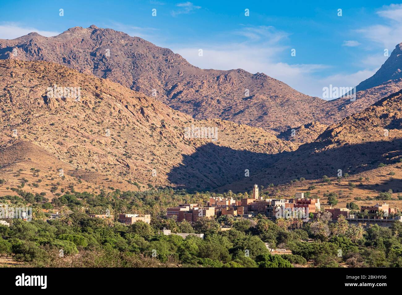Maroc, région Sous-Massa-Drâa, Anti-Atlas, environs de Tafraoute, Vallée des Ammeln Stock Photo