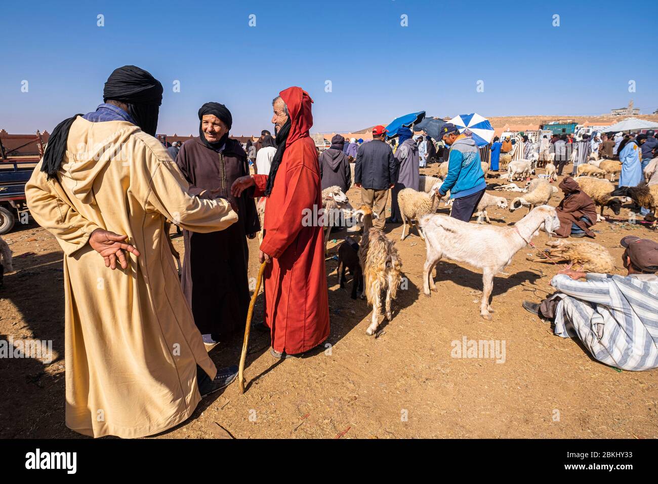 Morocco, GuelmimOued Noun region, saturday souk Stock Photo Alamy