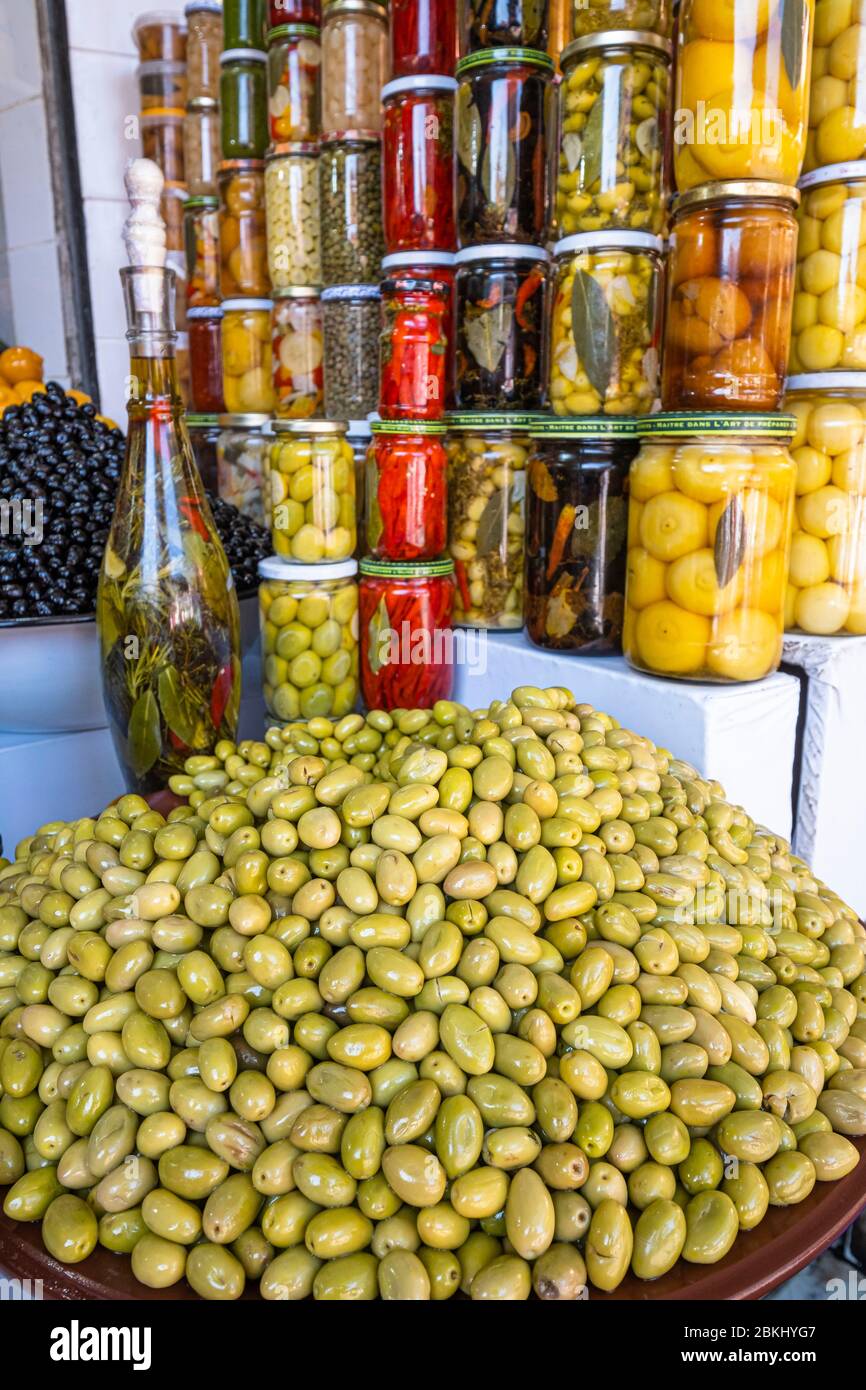 Marrakesh medina olives hi-res stock photography and images - Alamy