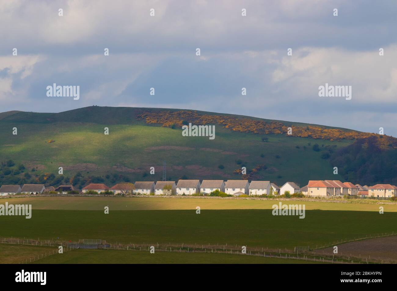 Crossgates with the Hill of Beath behind, Fife, Scotland Stock Photo