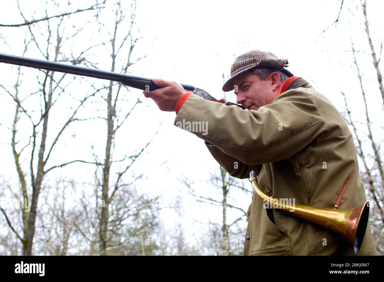 France, Indre et Loire, Vernou sur Brenne, Hubert Vuitton owner of La Vuitonnière, hunting estate Stock Photo