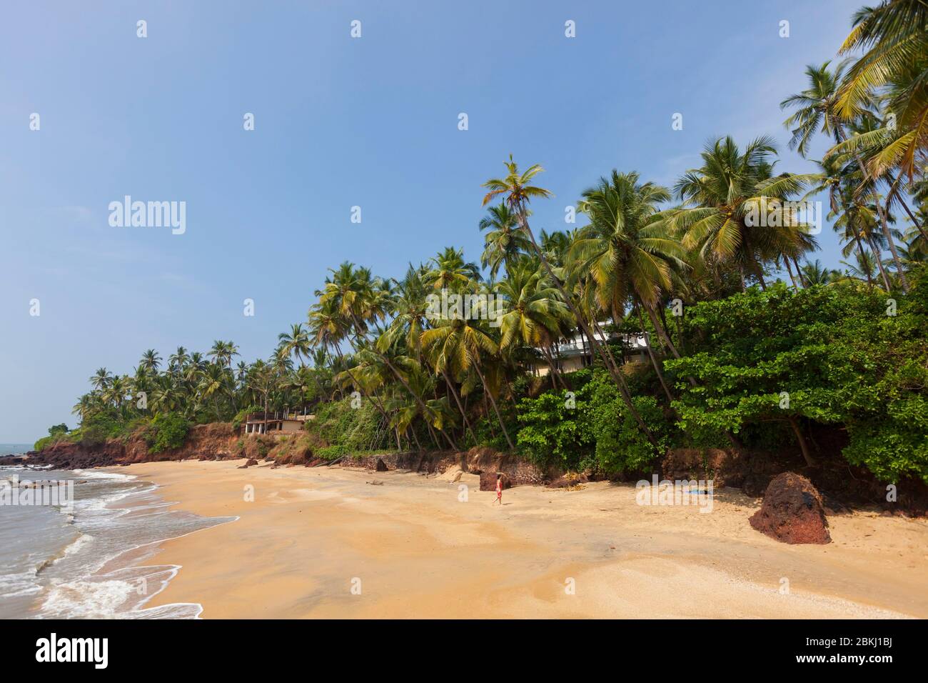 India, Kerala State, proximity to Kannur, Kadalayi beach Stock Photo