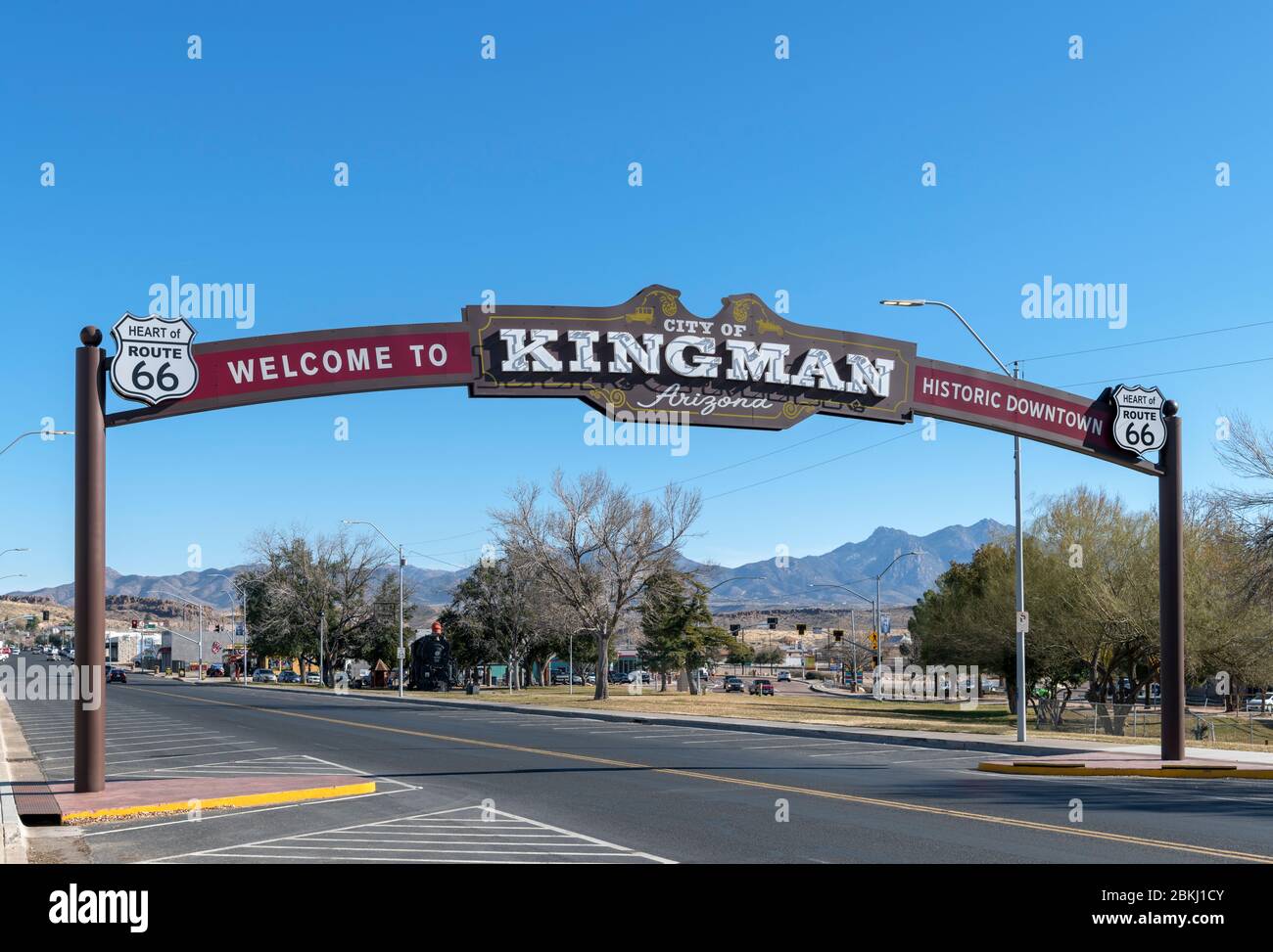 West Beale St in Kingman, Arizona, USA Stock Photo