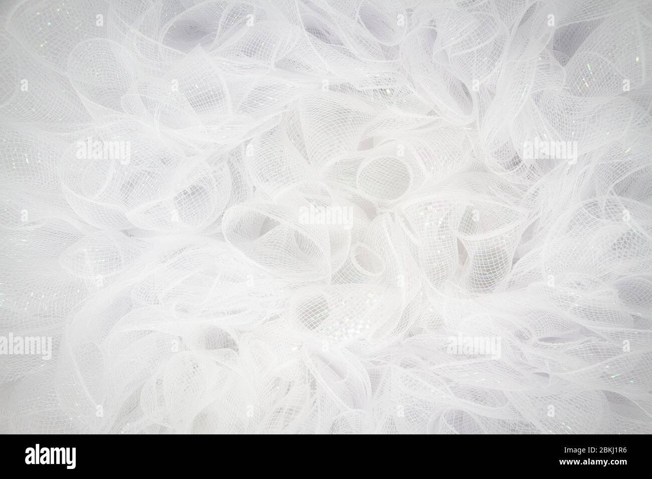 White Tulle Background Stock Photo