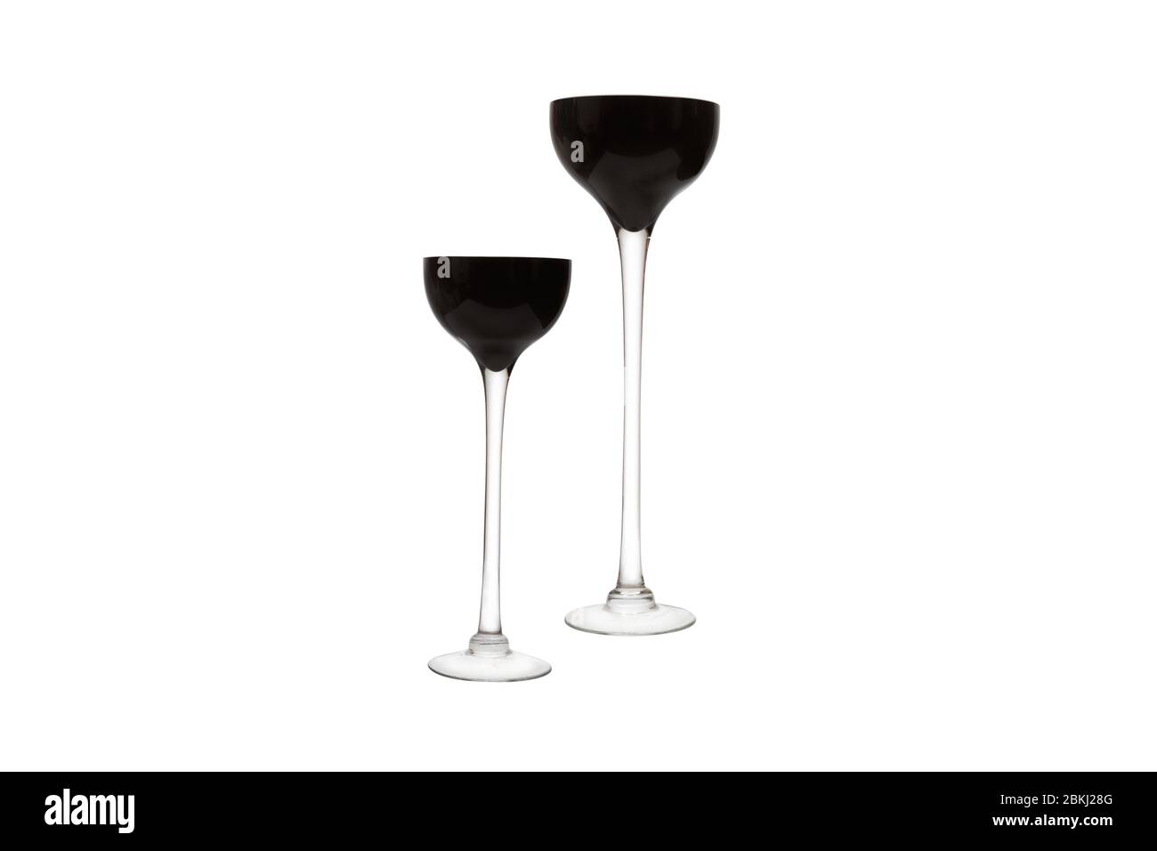 Elegant glass vase isolated on a white background (glass, empty, vase