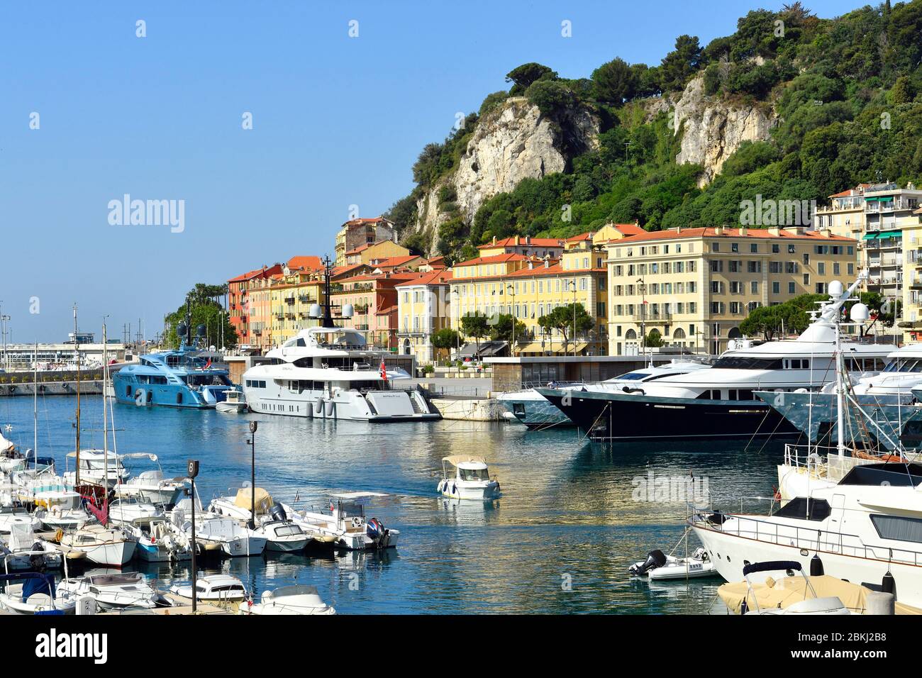 France, Alpes-Maritimes, Nice, the old port or Lympia port Stock Photo