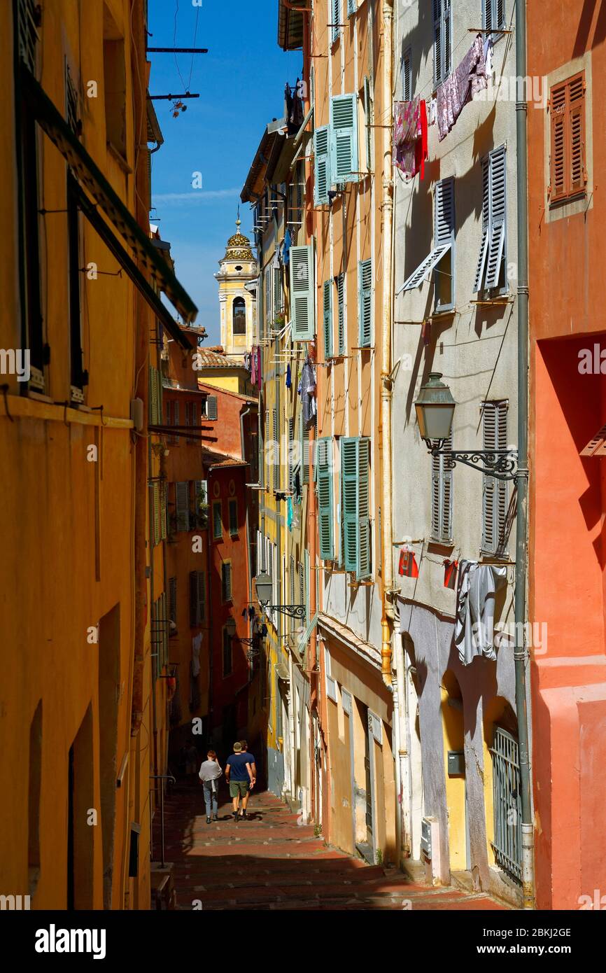 France, Alpes-Maritimes, Nice, old town, Ruelle du Malonat Stock Photo