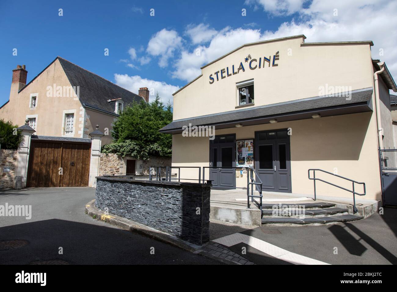 France, Maine et Loire, Loire valley listed as World Heritage by UNESCO, Baugé, cinema Stock Photo