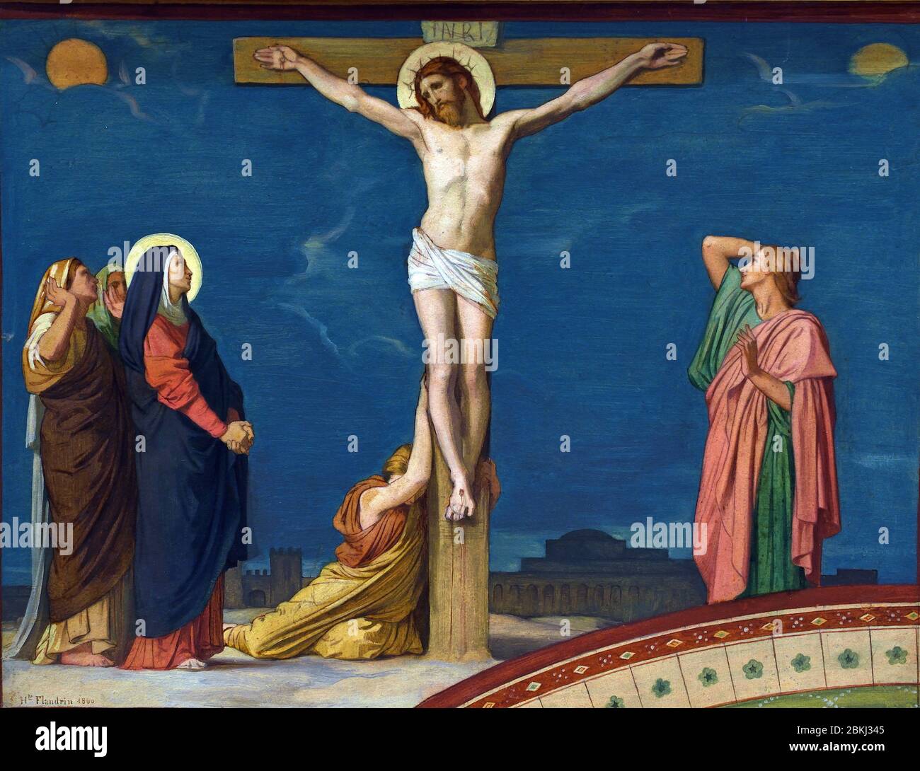 The Death of Jesus Christ on Calvary 1860 Flandrin Hippolyte 1809-1864, French, France, Stock Photo