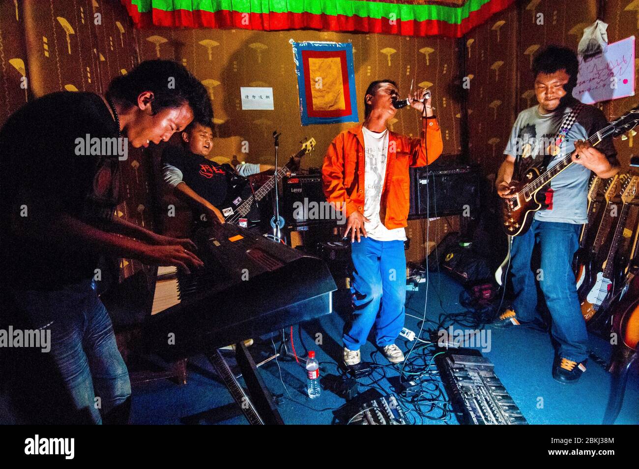 China, Central Tibet, Ü Tsang, Lhasa, underground rock band Stock Photo -  Alamy
