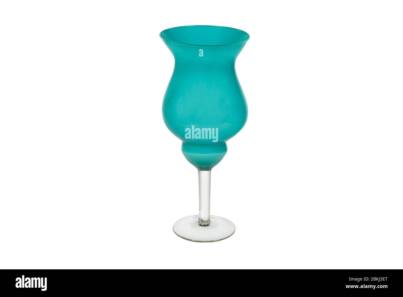 Elegant glass vase isolated on a white background (glass, empty, vase ...