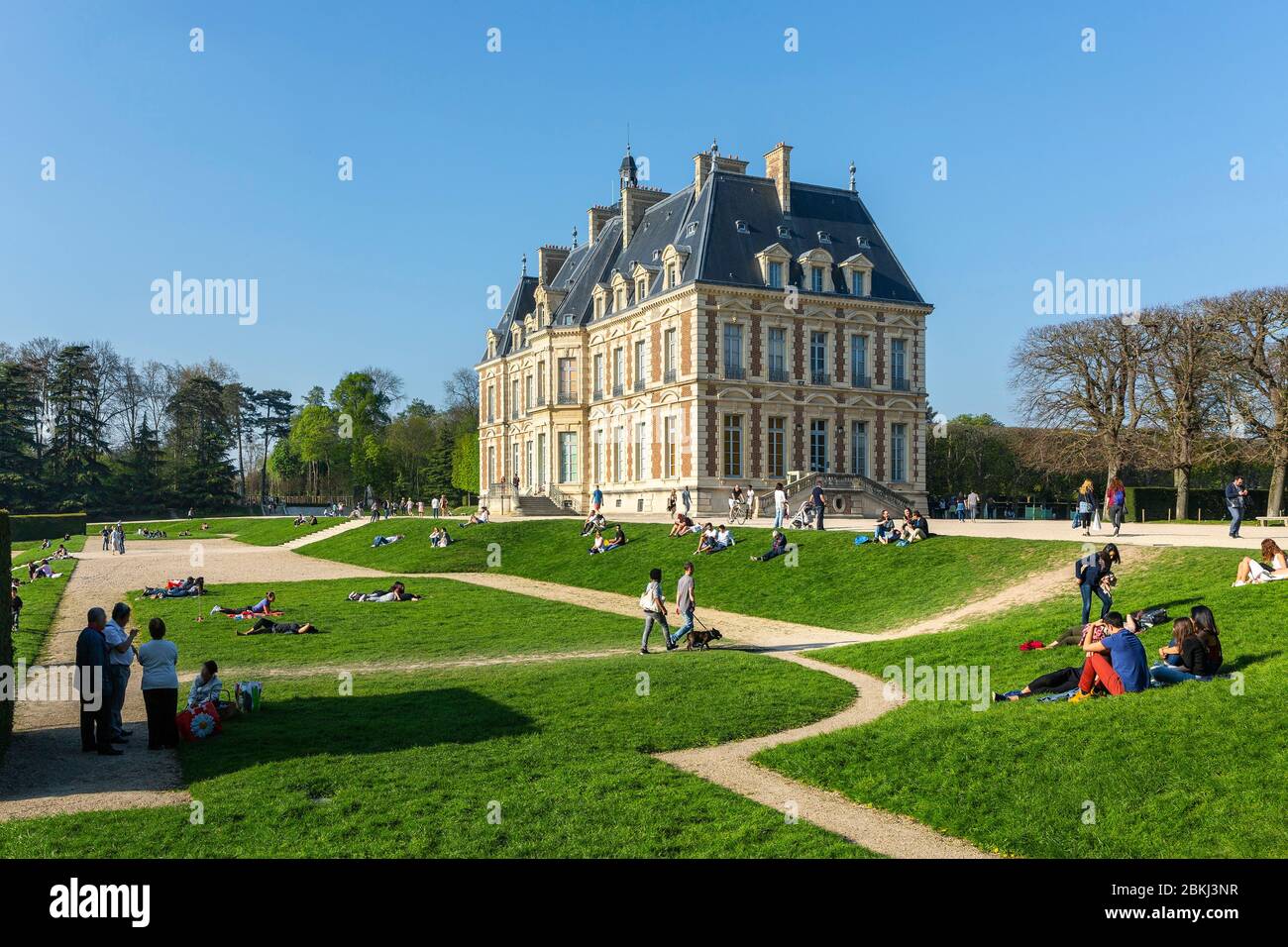France, Hauts de Seine, Sceaux, Departmental area of Sceaux, Le Château Stock Photo