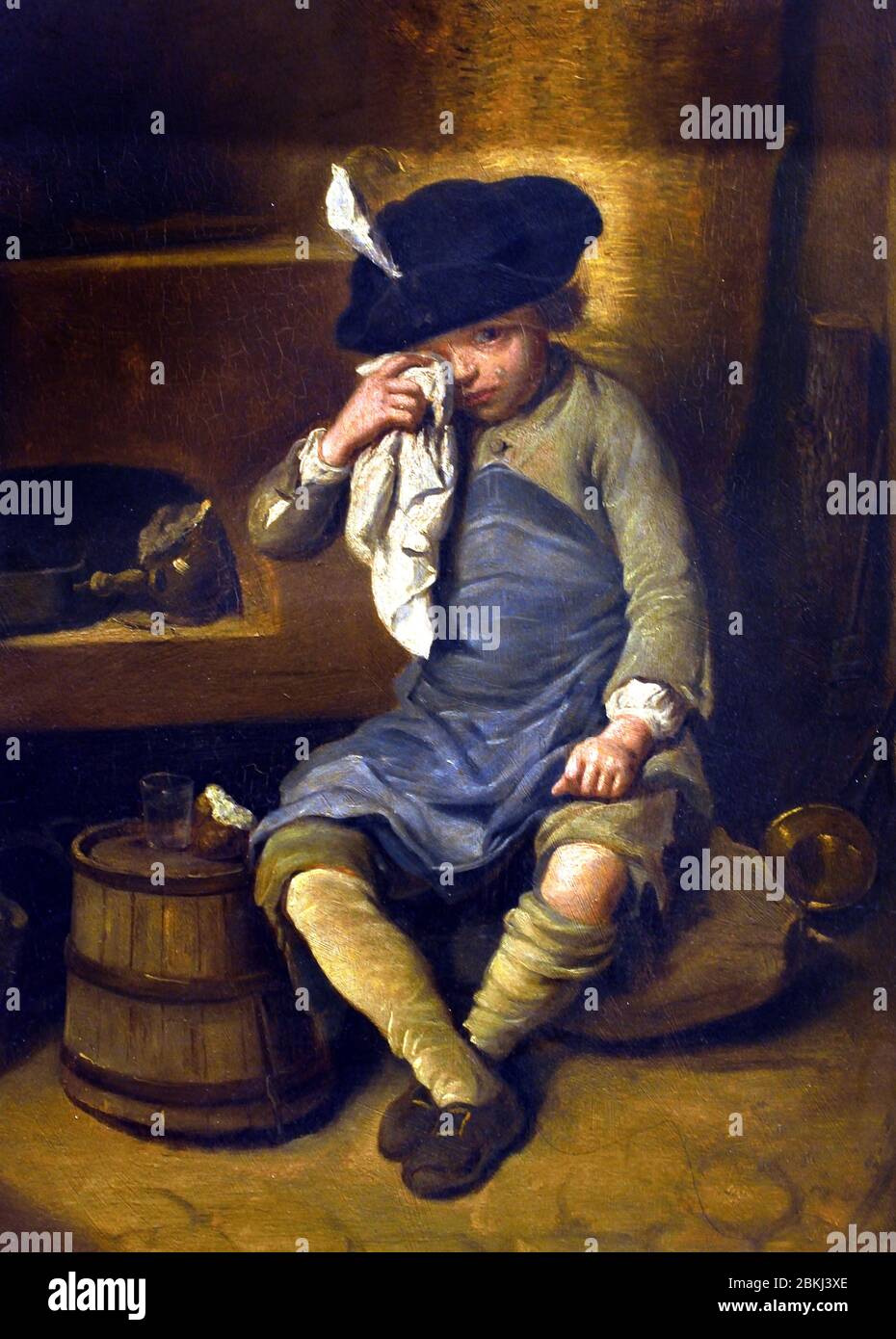 The Penitent Child 1760 by Louis Aubert 1720-1798 France, French, Stock Photo