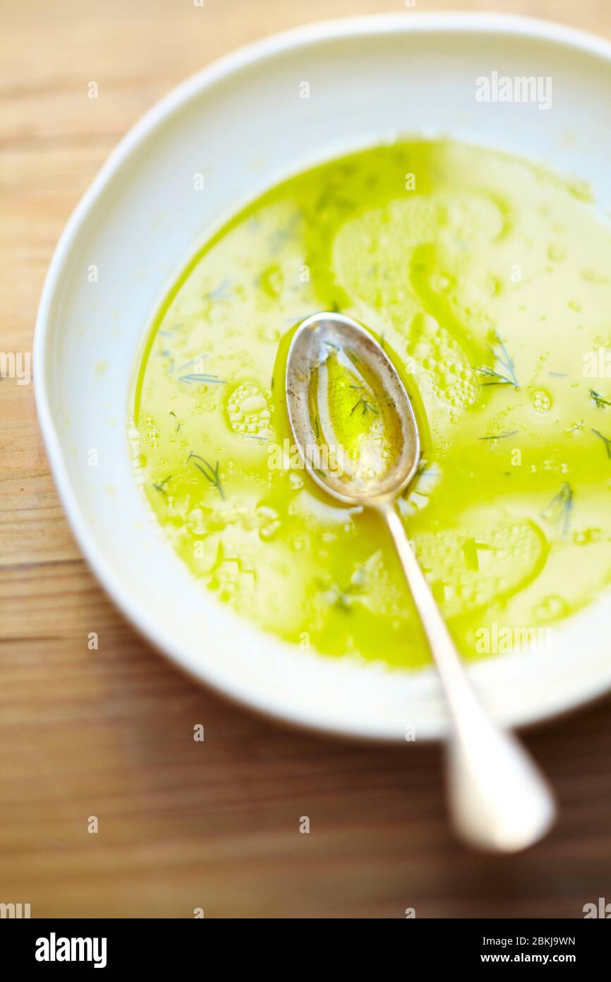 Lemon Dill Dressing Stock Photo Alamy
