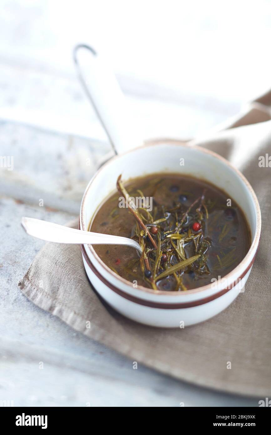 Roast beef roast sauce Stock Photo - Alamy