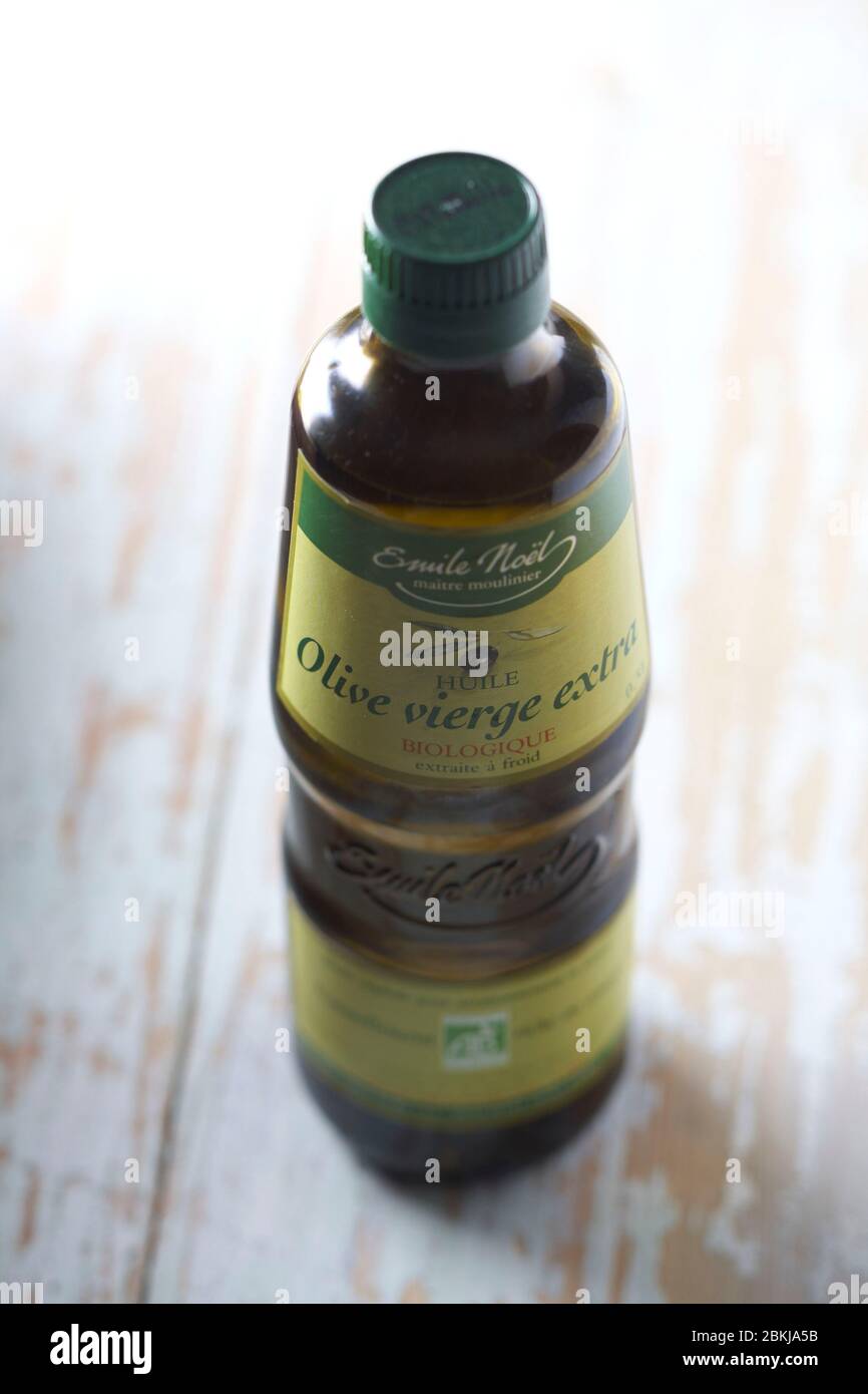 Organic ingredients, olive oil Stock Photo Alamy