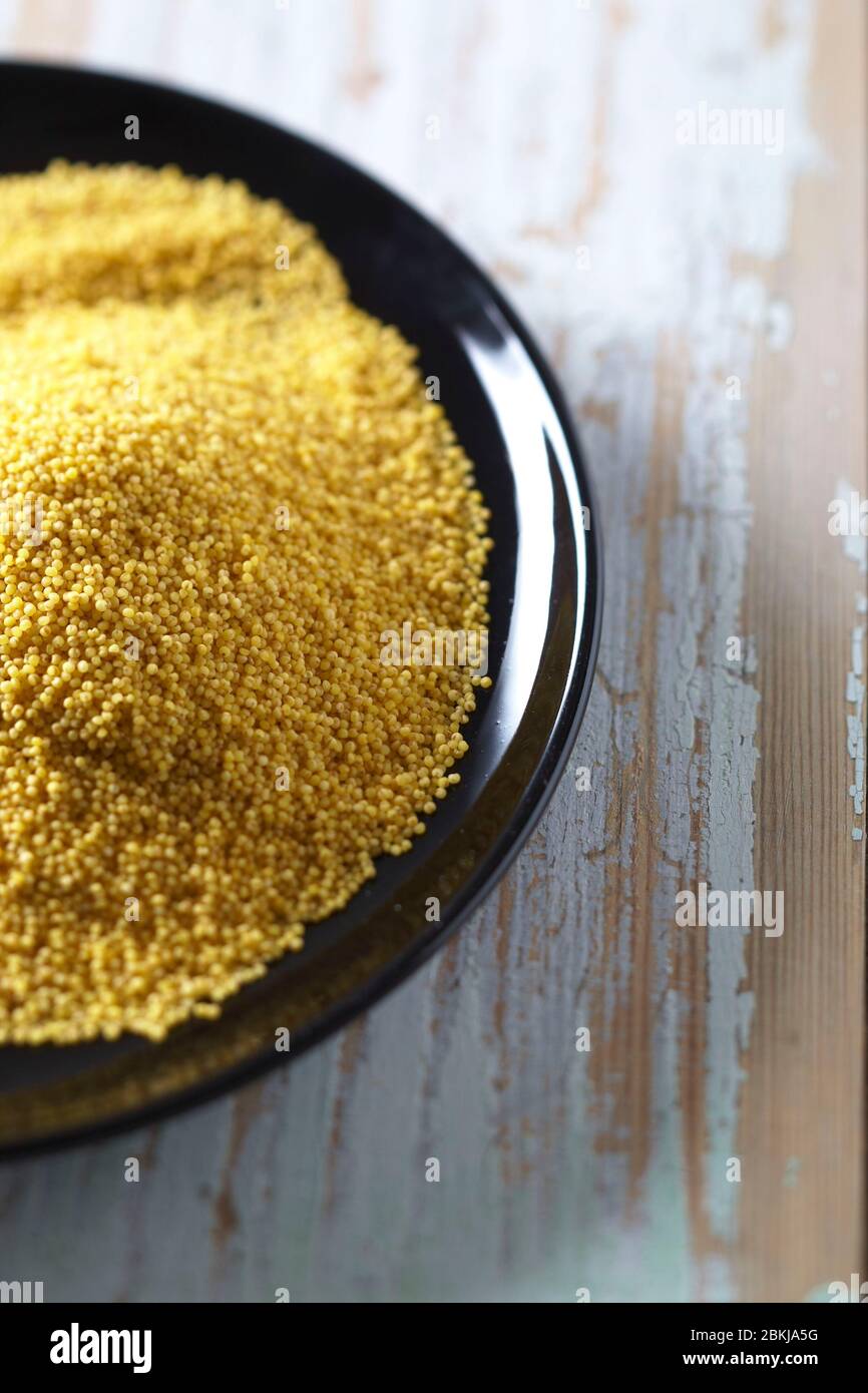 Organic ingredients, millet seed Stock Photo Alamy