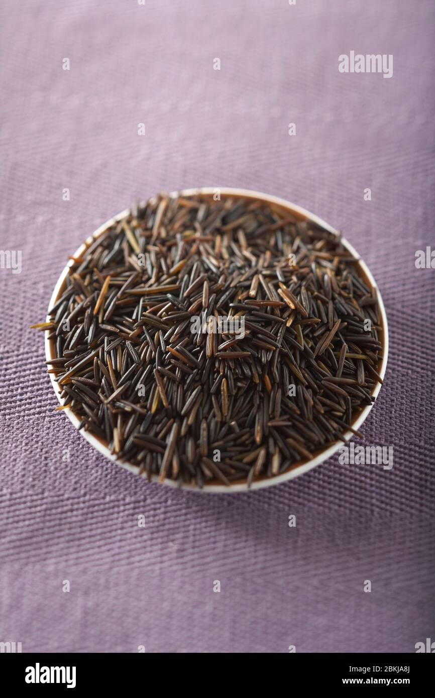 Organic ingredients, wild rice Stock Photo Alamy