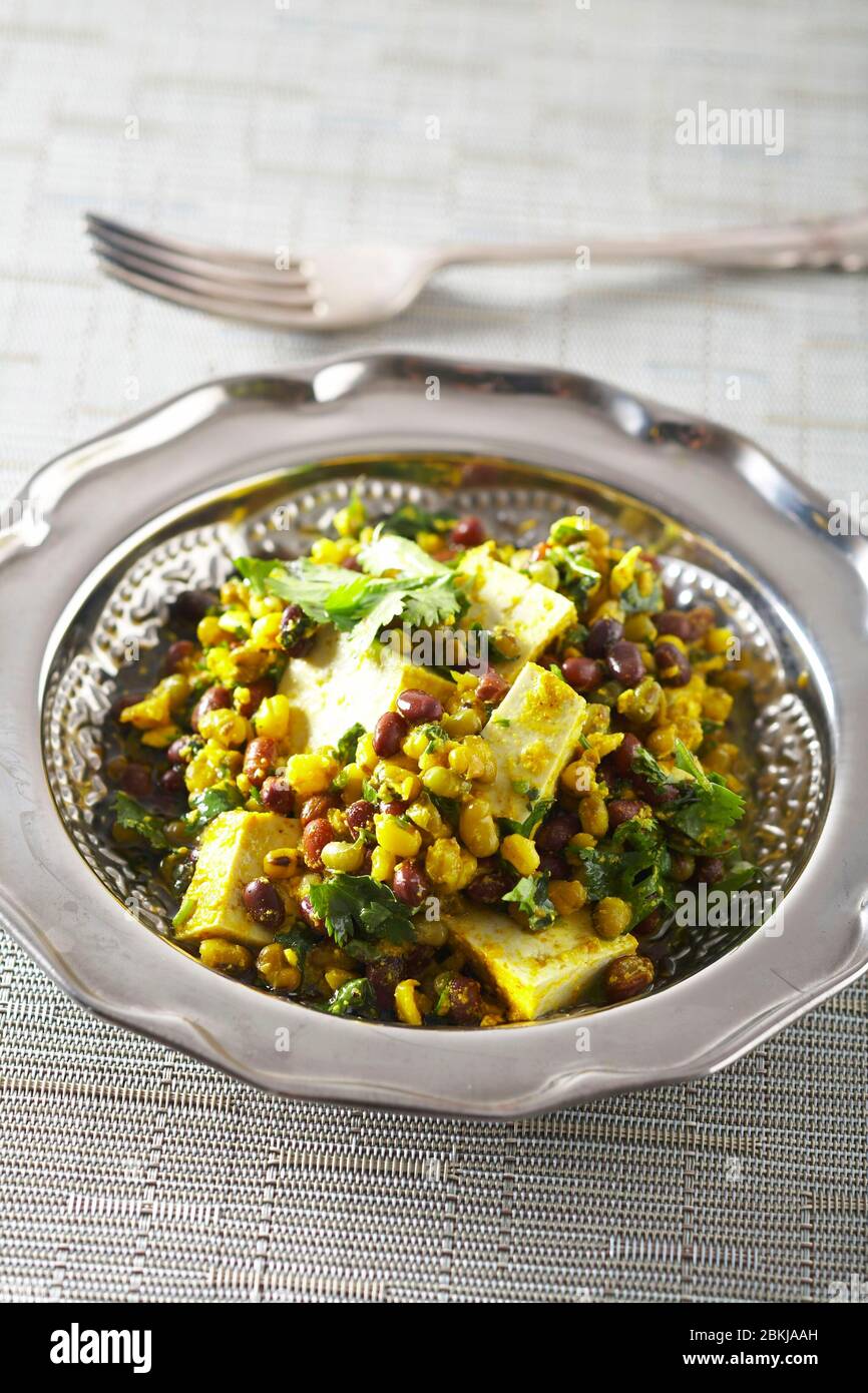 Curry tofu stew Stock Photo Alamy