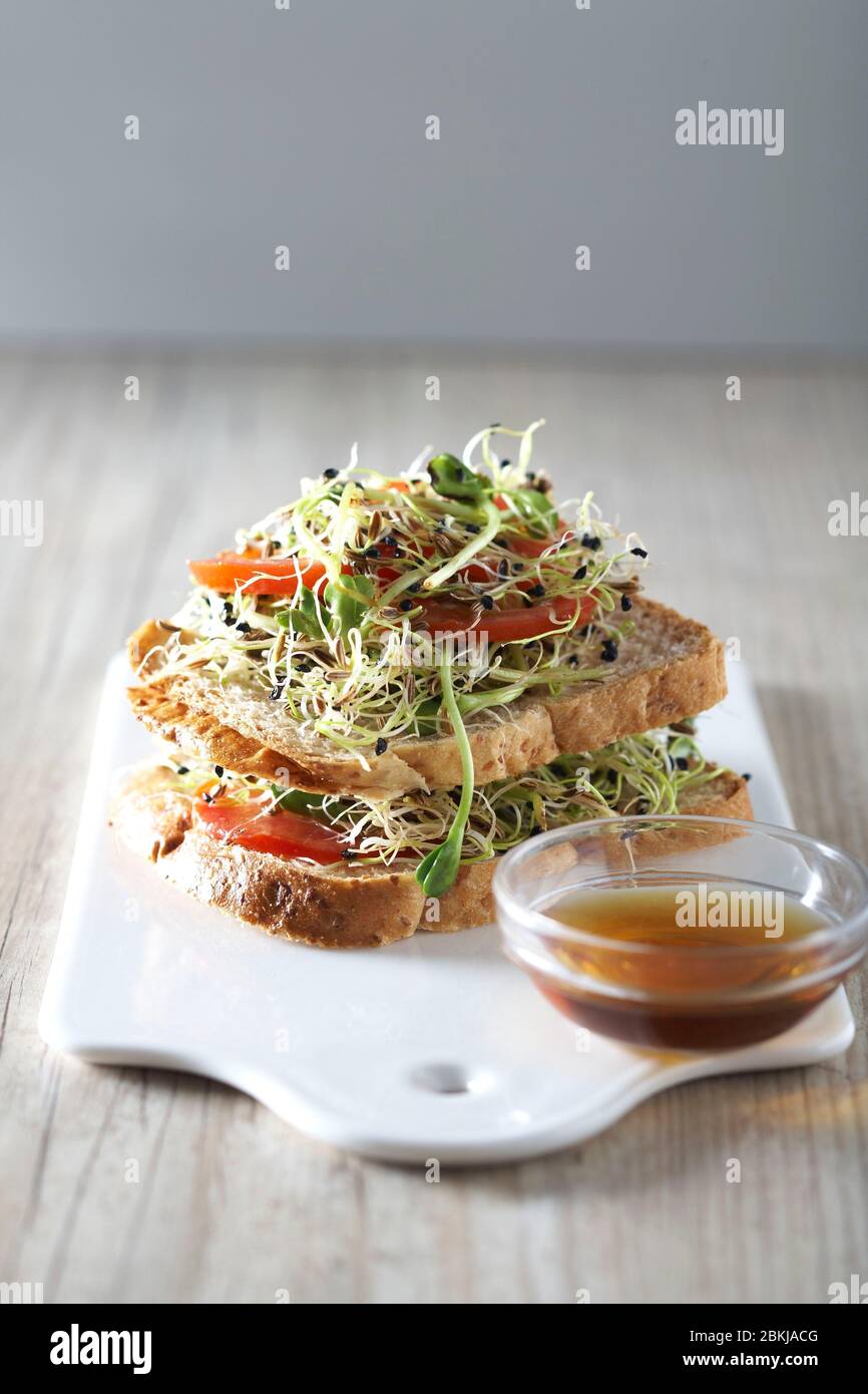 Sandwich grows Stock Photo