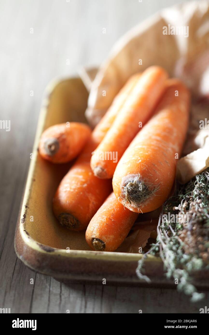 Organic carrot Stock Photo