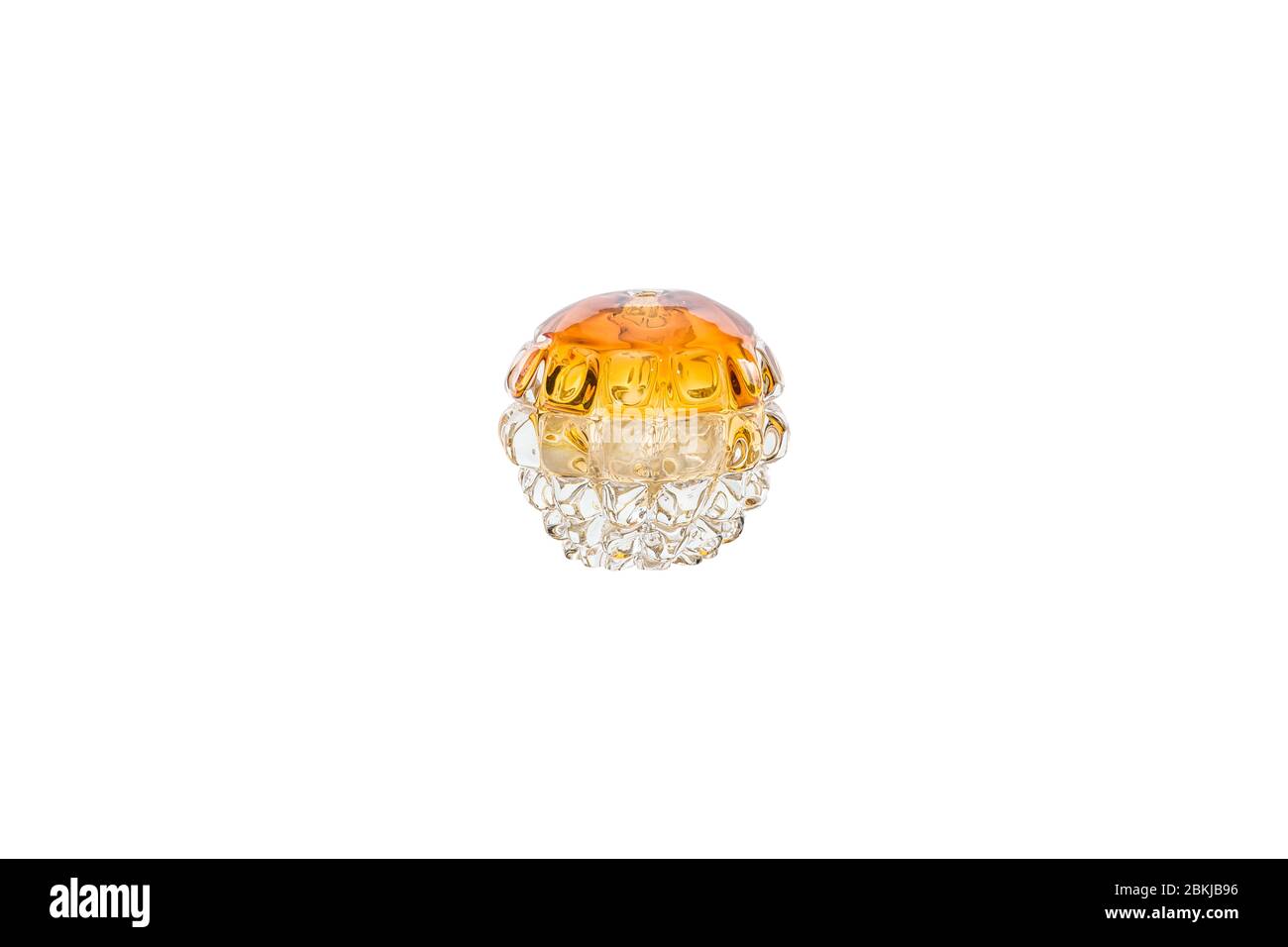 Elegant glass vase isolated on a white background (glass, empty, vase ...
