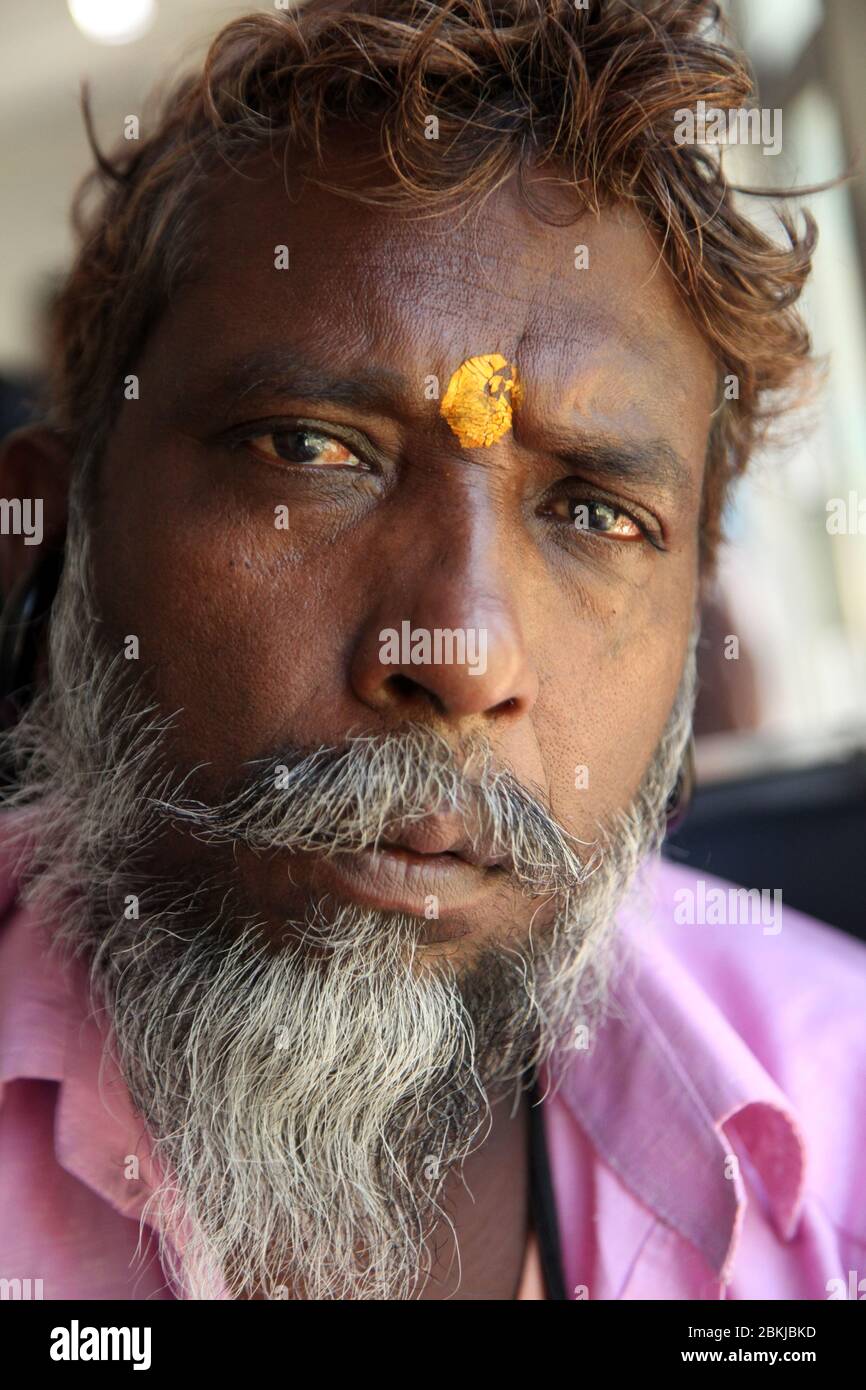 Indian Baba Swami Sadhu Holyman Saddhu in front of temple Haridwar ...